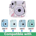 Miniatyrbilde 2 av 4: Kameraveske kompatibel med Fujifilm Instax Mini 11/9/8/8 + Instant Camera