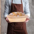 Pikkukuva 3 / 5: Soikea leivän kohoamisastia, käsityönä valmistettu Banneton-leivän kohoamisastia Brotform leivänveitsellä, taikinalle
