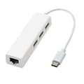 Miniatyrbillede 1 af 2: USB-C Type-C til Ethernet Adapter Bærbar Laptop Tablet PC USB2.0 Hub
