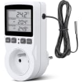 Miniatyrbillede 1 af 5: Digital / Opvarmning Køling Termostat Stik Lcd Temperaturregulator, 230v Til Drivhus Farm Temperaturregulator/terrarium Termostat(stik)