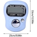 Miniatyrbillede 5 af 5: Mini Digital Finger Counter Clicker Tæller Elektronisk Hånd Tally Tæller Ring 5 Stk Tilfældig Farve Nyttig Og Mode