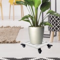 Miniatyrbild 2 av 5: Kruka Dollystand Hjul Med Hjul Krukväxt Flyttare Blomma