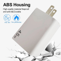 Miniatyrbilde 3 av 5: 45w Usb+type-c Gan Hurtiglading Adapter Rask Vegglader Usb C Lader