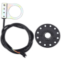 Miniatyrbild 1 av 5: E-cykel hastighetssensor, elektrisk cykelpedal 12 magneter Pas System Assistant Sensor Hastighet