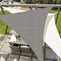 Miniatyrbild 2 av 4: Skuggskydd, Vattentät Markis UV-skydd Triangulär Skuggskydd För Trädgård Uteplats Camping (333m, Grå)