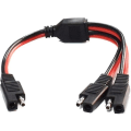 Miniatyrbilde 3 av 5: Wabjtam 1 til 2 Splitter Forlengelseskabel, 14awg Strømadapter Sae Plugg Solcellepanel Splitter Kontakt, 30cm