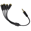 Pikkukuva 3 / 5: Kuulokejakoadapteri, 3,5 mm, 3,5 mm Trs 1 - 4-tiejakoadapteri