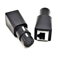 Miniatyrbillede 5 af 5: 1 par DMX til RJ45-stik RJ45 Ethernet til 5-polet XLR DMX hun- og han-adapter til lyd og video