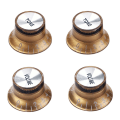 Miniatyrbillede 3 af 5: 4 stk. hastighedskontrolknapper 2 tone 2 volumen til Gibson Lp Sg guitar gyldne knapper guitar tilbehør
