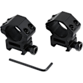 Miniatyrbillede 5 af 5: Lavprofil kikkertsigteringe - 25,4 mm adaptermonteringsringe med 20 mm Weaver/picatinny-skinne