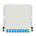 Miniatyrbild 2 av 5: 5x Fiberoptisk PLC-splitter 1 X 8 Insättning Utomhus Elektrisk Splitter / Lgx / Kassetttyp Sc/
