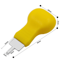 Miniatyrbild 4 av 6: Klockverktyg - batteribyte, klockbatteribyte - boettöppnare, gul 4 stilar A, B, C, D