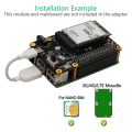 Miniatyrbilde 4 av 5: 3g/4g Lte Base Hat for Raspberry Pi 4/3/2/b og modul datamaskin kort til Usb