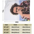 Miniatyrbild 3 av 4: Harry Styles Ultra-mjuk mikrofleecefilt - Sängkläder hudvänlig bekväm flanellfleecefilt -X218
