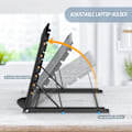 Miniatyrbillede 4 af 5: Bærbar computer stand tablet, foldbar bærbar ventileret skrivebordsstativ