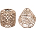 Miniatyrbillede 1 af 5: 2 stk. Hængende Lampskærm i Viklet Rattan, Loftlampe Skærm