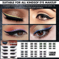 Pikkukuva 2 / 5: Violetit Ripset Eyeliner-Tarrat Liimaa Vailla Itsekiinnittyvät Hyytelönauhat Kihartavat TekoRipset