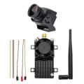 Miniatyrbillede 4 af 5: 5,8 GHz 2W FPV Trådløs Sender Ts582000+ Bredvinkel FPV Kamera Over 20 km Rækkevidde 5,8g 2000mw Video Av Lyd Sender
