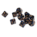 Miniatyrbillede 3 af 5: 10 stk. 10-sidet terning D10 polyhedral terning til Dungeons And Dragons brætspil rød blå