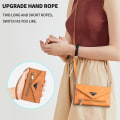 Miniatyrbild 1 av 3: Läder Crossbody Axelrem Dragkedja Plånbok Kompatibel Samsung Galaxy S23 Ultra/s23 Plus/s23 Med Kortfack Brown S23 Ultra