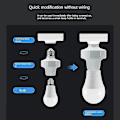 Miniatyrbillede 5 af 5: Tuya Wifi Smart E27 E26 Smart Lysadapter Smart Lampeholder