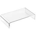 Miniatyrbild 1 av 3: Genomskinlig bildskärmsställ i akryl, transparent bildskärmshöjare
