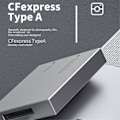 Miniatyrbild 1 av 5: CFexpress Typ A Kortläsare USB3.1 Gen2 Hög Hastighet 10Gbps Typ A CFexpress Kortläsaradapter med Datakabel