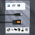 Miniatyrbild 5 av 5: USB till RS232 seriell portkabel USB till DB9 stift COM-portkabel