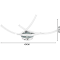 Miniatyrbild 5 av 5: LED Taklampa, Modern Design Böjd Taklampa med 3 Böjda Ljus för Vardagsrum Sovrum Matrum