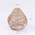 Miniatyrbillede 3 af 5: 2 stk. Hængende Lampskærm i Viklet Rattan, Loftlampe Skærm