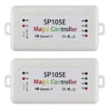 2 stk. SP105E Lyslistkontroller Mobiltelefon Smart Bluetooth Fargekontroller LED Fullfarge Con