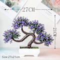 Pikkukuva 4 / 4: Keinotekoiset kukat + maljakko Tekokasvit Bonsai Pieni puu Ruukutettu koriste Deko Koti sisustus Hää Puutarha Syksy sisustus Maalaistalo Style 5- pink