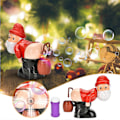 Miniatyrbillede 2 af 5: Boblemaskine julepynt til hjemmet Jul Ny Automatisk Boblemaskine Med Lys Musik Sjov Julemand Boblelegetøj 60ml Bobleopløsning