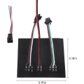 Miniatyrbillede 3 af 5: Ws2812b LED-strimmel 8x8 digitalt panel Sp110e Bluetooth-styring