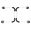 Miniatyrbillede 1 af 2: 2 stk. Foldbare Sengbordben - Stive Seng Computerbordben Bordstativer