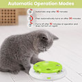 Miniatyrbild 4 av 5: Vit Greener Kattleksak Interaktiv Automatisk Fjäderleksak Elektrisk Kattsmart Leksak Elektroniska Kattspel Rolig Slumpmässig Roterande Present Till Kattunge Kattutbildning