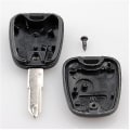 Pikkukuva 3 / 5: Vaihda 2-painikkeen auton avaimen kotelo terällä ja logolla Peugeot 106 206 306 406 107 207 307 407 Avaimet ja avaimenperät Peugeot-autoihin - 1 kpl