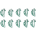Miniatyrbillede 1 af 5: 100 stk. Binder Clips Bærbare Små Søde Grønne Ærteformede Papirclips til