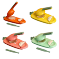 Miniatyrbilde 5 av 5: Brannsalg - Dumpling Skin Maker 2 i 1 Press Maskin Wrapper Form Dough Håndtak Verktøy Ny green