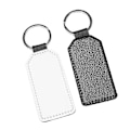 Miniatyrbillede 5 af 5: 10 stk. Sublimeringsemner Nøglering Glitter PU Læder Nøglering Diy Varmeoverførsel Nøglering (sort Re