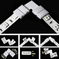Miniatyrbilde 3 av 5: 10 stk 10mm 4-pin L-formet LED-stripe hjørnekontakter RGB- 90 grader for 5050