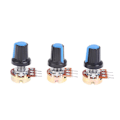 Miniatyrbillede 5 af 5: 9 stk. 1K 2K 5K 10K 20K 50K 100K Ohm Lineær Potentiometer til WH148