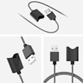 Miniatyrbild 4 av 5: USB-gränssnitt Laddningskabel för Vuse Alto Magnetisk Laddare Sladd Universell Design 45cm (Grå USB-A)
