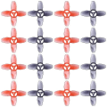 Miniatyrbilde 1 av 2: 16 stk For Avan Tinyhawk Turtlemode Propeller 40mm 4-blad 1,5mm Hull, for 0802 Motor Indoor Fpv Raci
