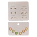 Miniatyrbillede 1 af 5: Pendientes Mujer Studs Bar Ring CZ Studs Lightning Bolt Studs Micro Studs Multicolor style:style3;