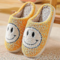 Miniatyrbild 1 av 3: Tofflor Smiley Face Tofflor Dam Smile Tofflor Happy Face Tofflor Retro Smiley Face Mjuk Plysch 40-41 Yellow