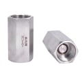 Miniatyrbilde 3 av 3: 1/8 tommer; 1/4 tommer; 3/8 tommer; 1/2 tommer; 3/4 tommer; 1 tommer; Bsp Npt hunn-hann gjenge enveis tilbakeslagsventil ikke-retur inline 304 rustfritt stål Male To Male BSP
