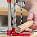 Miniatyrbillede 4 af 4: Træbearbejdningsboringslokaliseringsværktøjer - Linjeboringsguide med 1/4 hexbit til bor (Auto Portable Drill Press, 1/2 kapacitet)