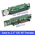 Miniatyrbillede 1 af 5: IDE til Sata 2.5 Tommer IDE Hun 40 Pin Port til 2.5 Sata Hun 1.5Gbs Seriel Adapter Konverter Understøtter ATA 133 100 HDD CD DVD