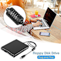 Miniatyrbillede 3 af 5: 3,5 tommer USB mobil diskettedrev bærbar 1,44 MB ekstern diskette FDD--